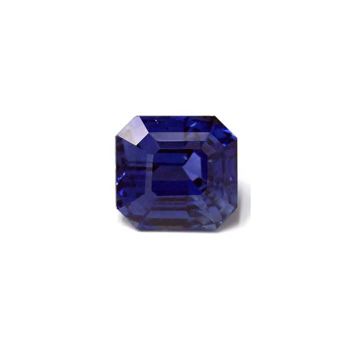 BLUE SAPPHIRE GIA Certified Untreated 4.30 cts. Emerald Cut