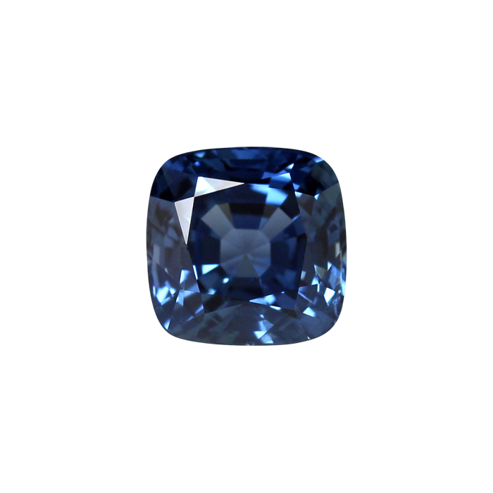 BLUE SAPPHIRE GIA Certified Untreated 5.58 cts. Cushion