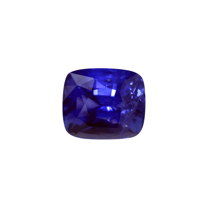 BLUE SAPPHIRE GIA Certified Untreated 5.92 cts. Cushion