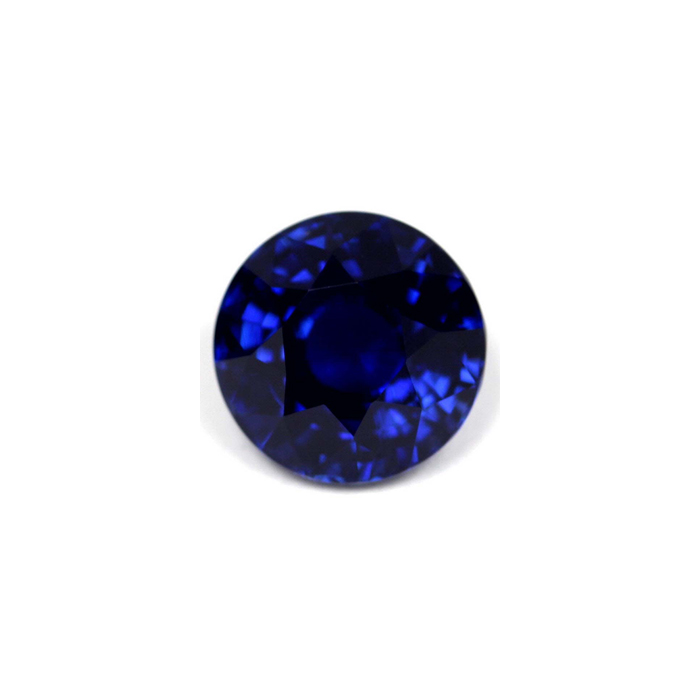 BLUE SAPPHIRE Round GIA Certified Untreated 7.19 cts.