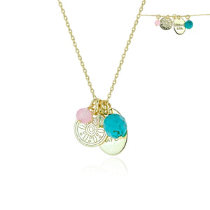 Gold Plated Inspiration Charm Necklace