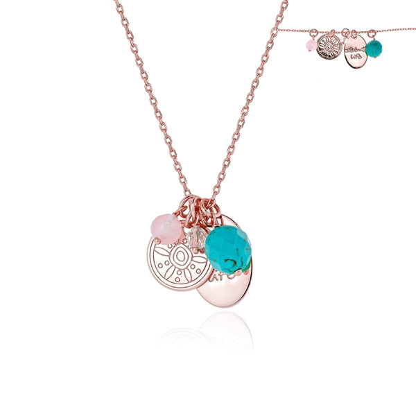 Rose Gold Plated  Charm Necklace