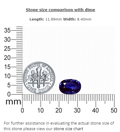 BLUE SAPPHIRE GIA Certified Untreated 5.04 Oval