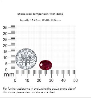 Ruby Oval GIA Certified Untreated 4.01 cts