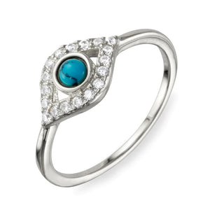 Evil Eye Ring with Turquoise