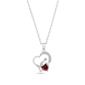 Love Heart Clear and Red