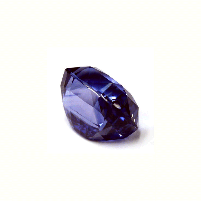 BLUE SAPPHIRE Cushion GIA Certified Untreated 6.51  cts.