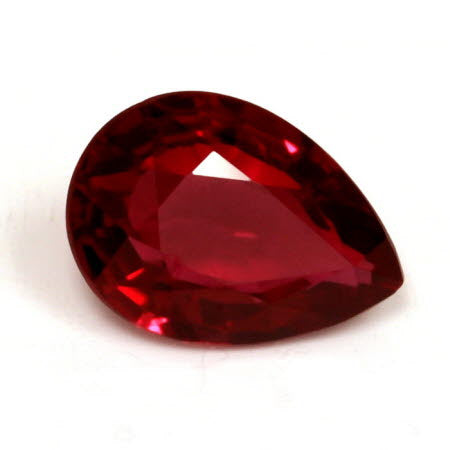 Ruby  Pear GIA Certified Untreated 0.83 cts.