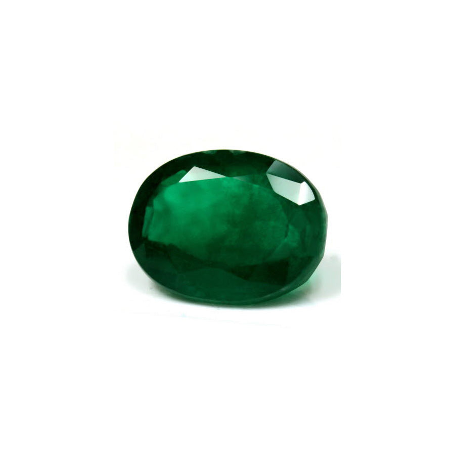 Green Emerald Oval GIA Certified 6.78 cts.