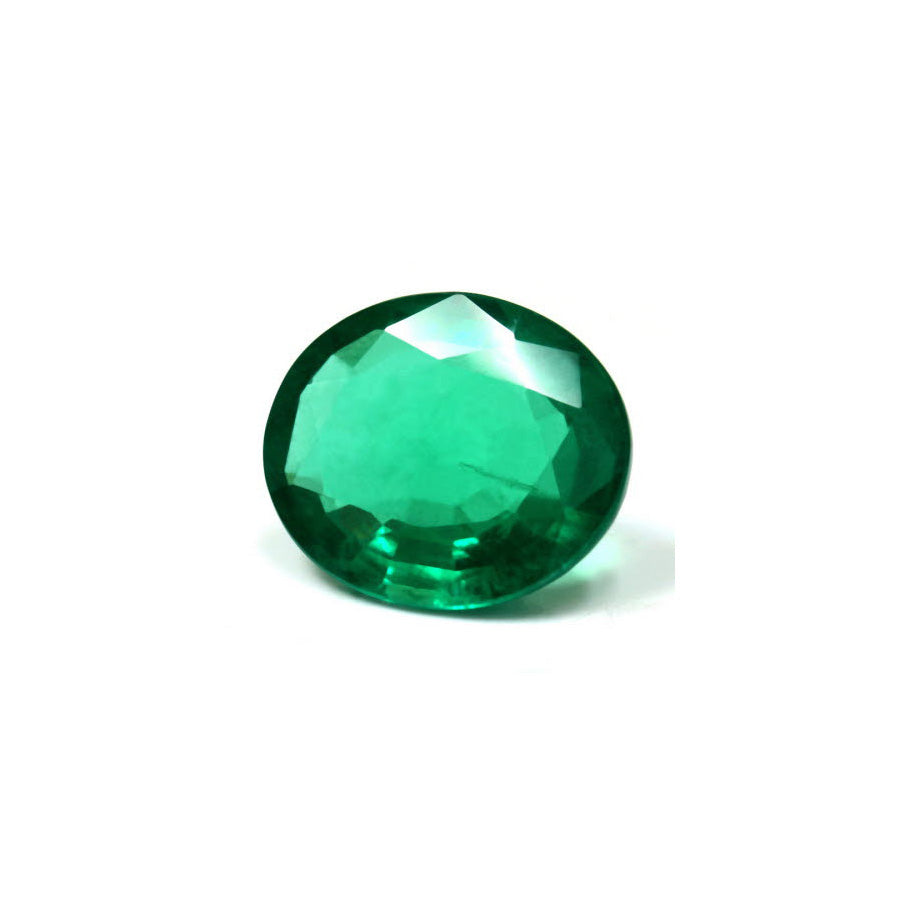 Green Emerald Oval GIA Certified 8.37 cts.