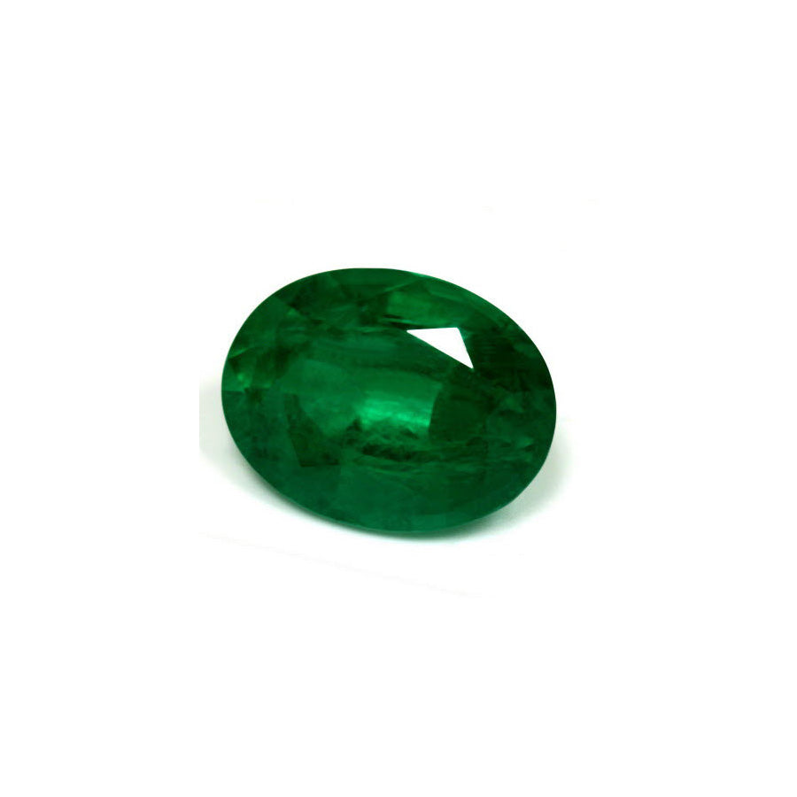 Green Emerald Oval GIA Certified 8.63 cts.