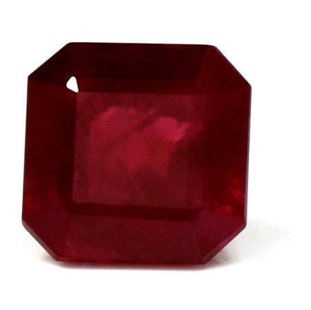 Emerald Cut  Ruby GIA Certified 1.74 cts.