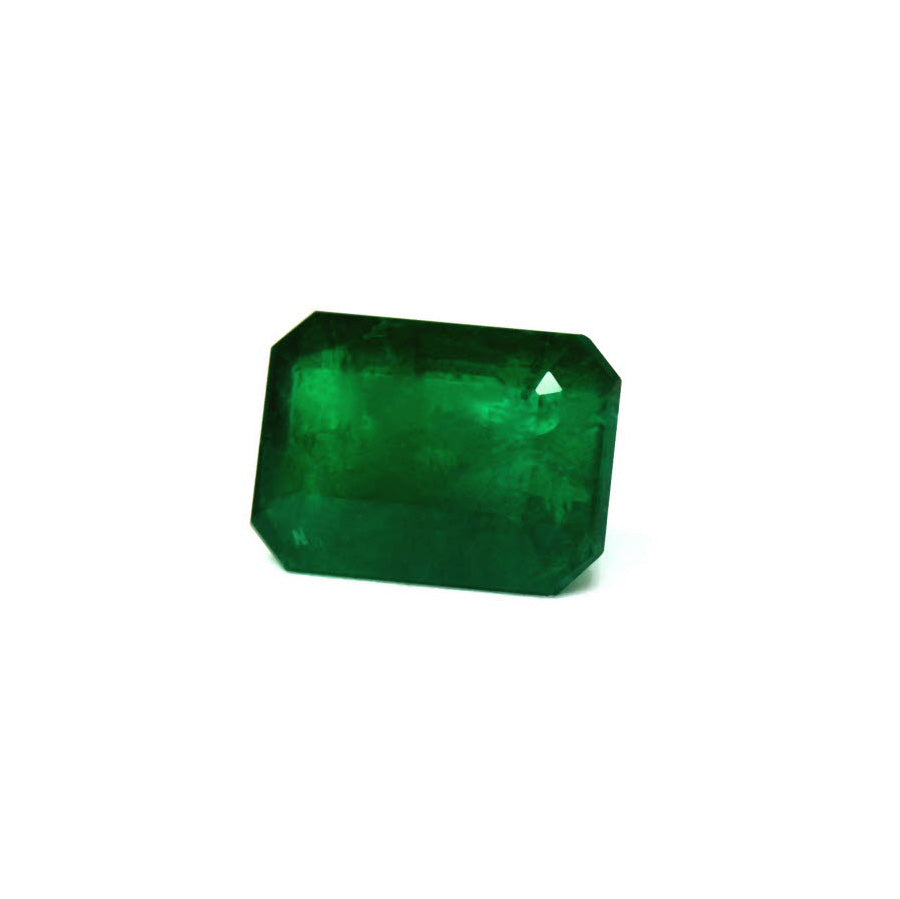 Green Emerald Cut Emerald GIA Certified 10.92 cts.