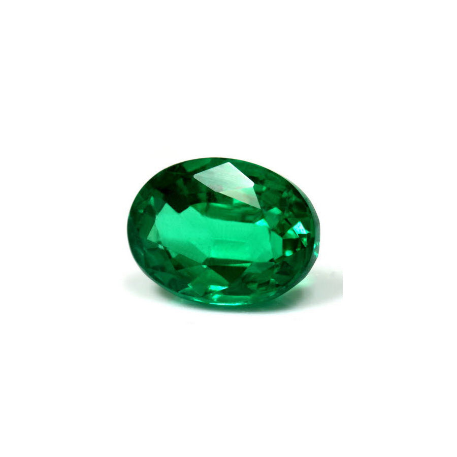 Green Emerald Oval GIA Certified 3.85 cts.